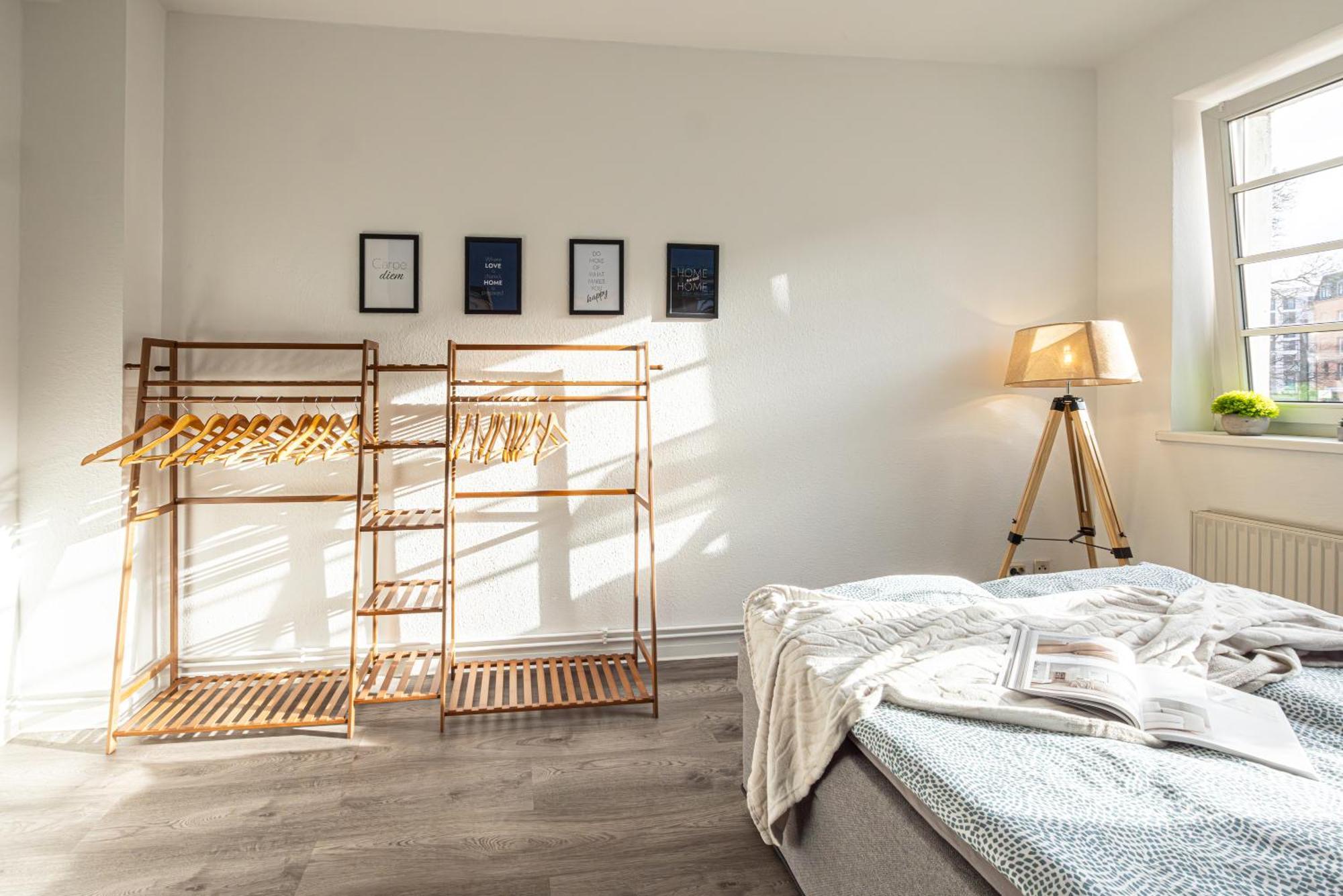 Luxus City Apartment Sauna Balkon Kueche Zentral Rostock Buitenkant foto